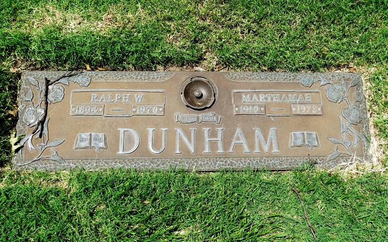 Ralph Waldo Emerson Dunham, Marthamae Dunham