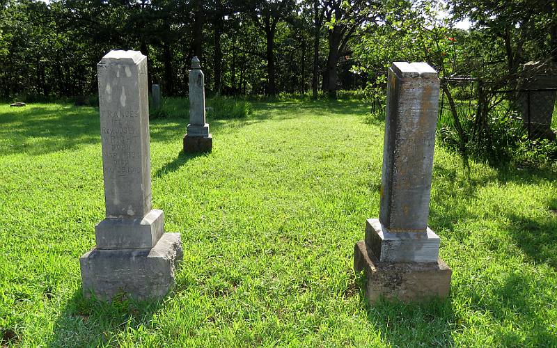 Reverand Joseph Samuel Wright and Frances Allred Wright headstones