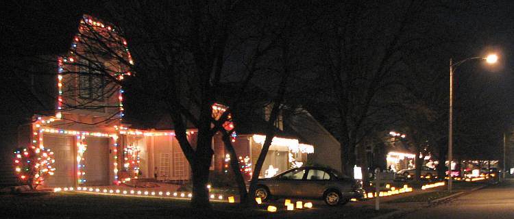 Christmas Card Lane - Olathe, Kansas