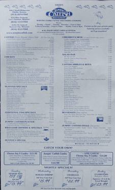 Jumpin Catfish Olathe Kanas Menu