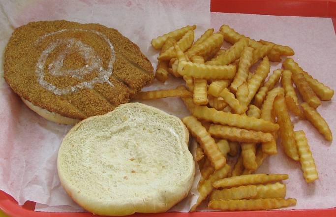 Sam's Tastee Treat pork tenderloin sandwich