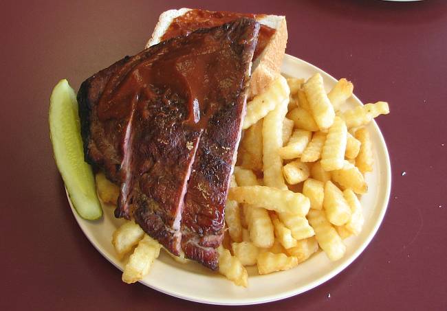 Smokin Joe's BBQ pork ribs