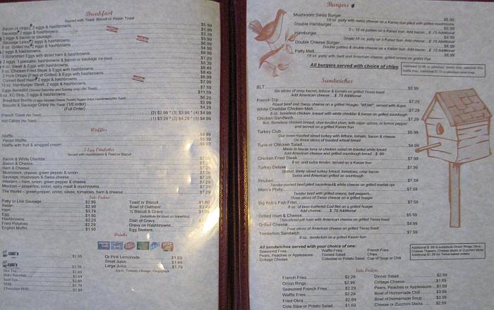 Mom's Kichen menu