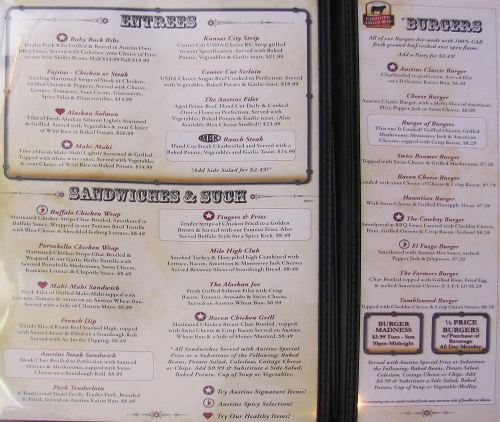 Austin's Bar and Grill Menu - page 2