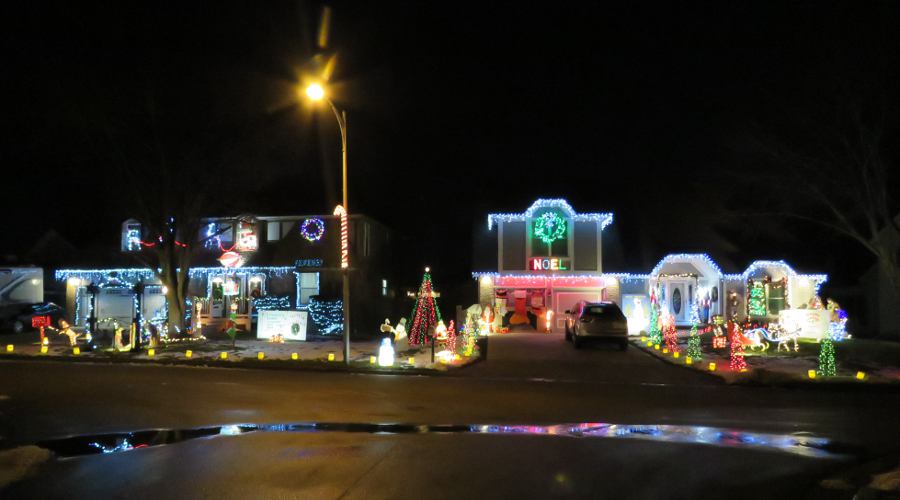 Christmas Card Lane in Olathe, Kansas