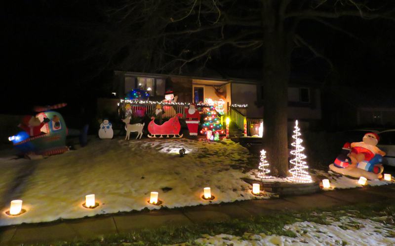 1145 E Sleepy Hollow Drive Christmas Light Display - Olathe, Kansas