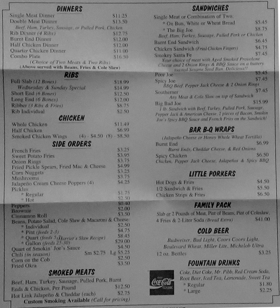 Smokin' Joe's BarBQ Olathe, Kansas