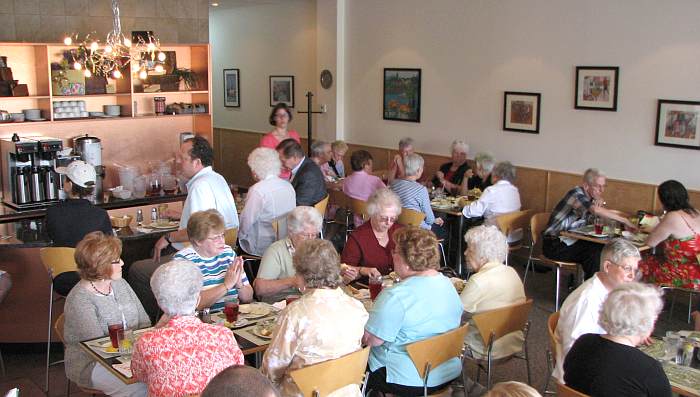 Dinning room at Andre's Rivaz Tearoom