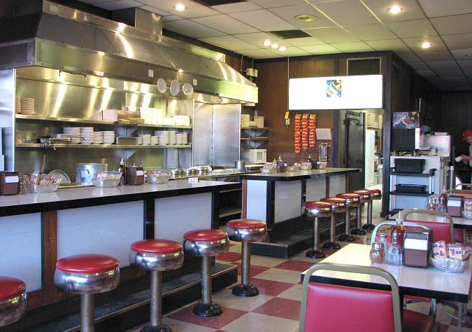 COunter at Fritz's Chili restaurant