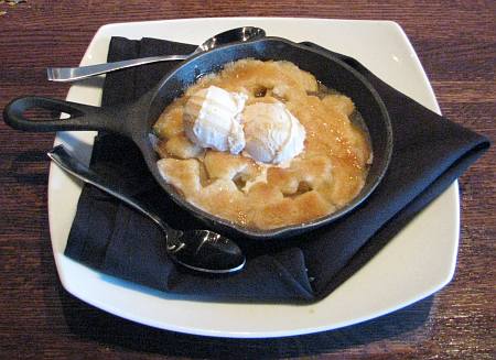 warm apple crumb tart at Taste Restaurant in Overland Park.