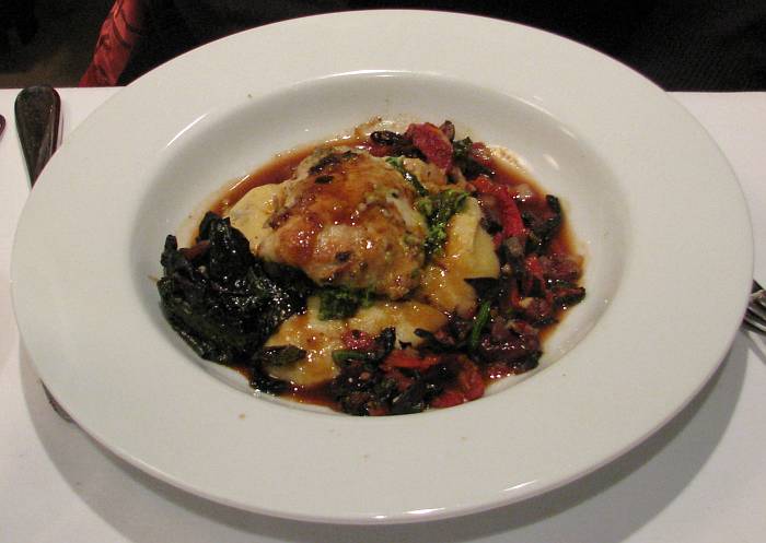 Chicken roulade at the Broadmoor Bistro
