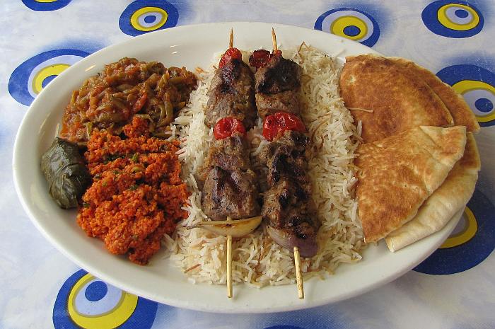 Lamb Shish Kebab Plate - Mediterranean Market