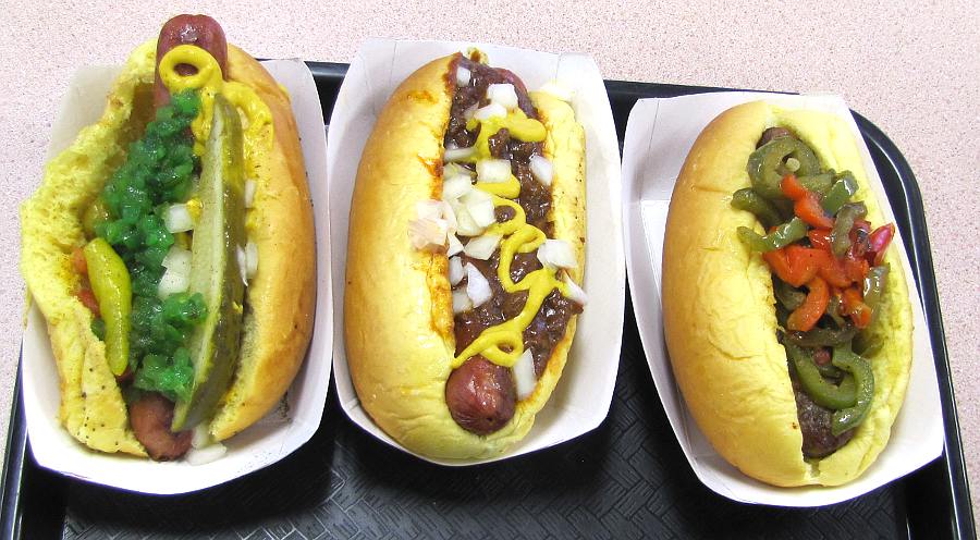 Chicago style dog, Coney Island,  Italian sausage