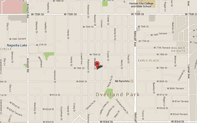 Overland Park Tiki Heads Map