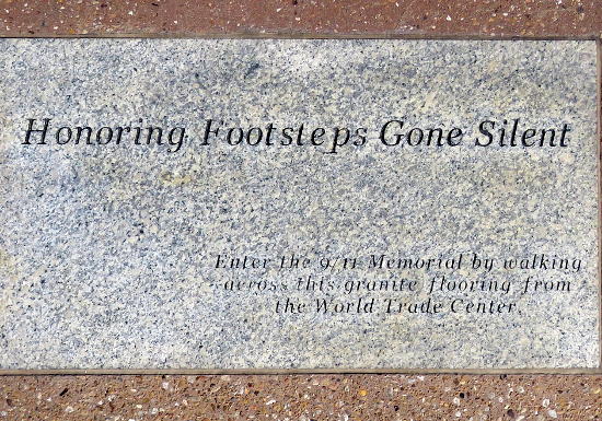 9/11 Memorial paving tile - Overland Park, Kansas