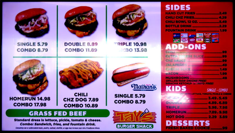 Tay's Burger Shack Menu - Overland Park, Kansas