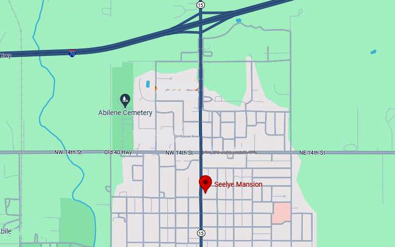 Seelye Mansion Map - Abilene, Kansas