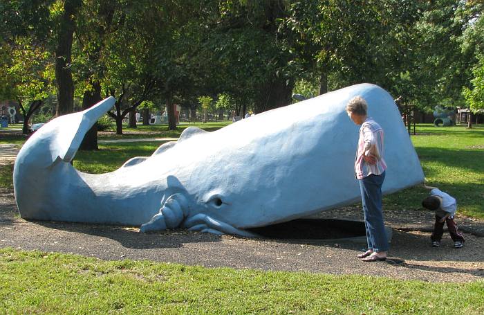 blue whale in Topeka's Animaland