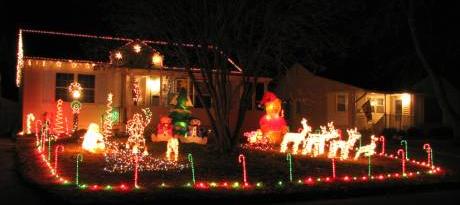 Warren Avenue Christmas Display - Topeka, Kansas.