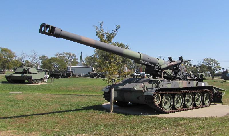 M109A5 self-propelled howitzer at Kansas National Guard Museum