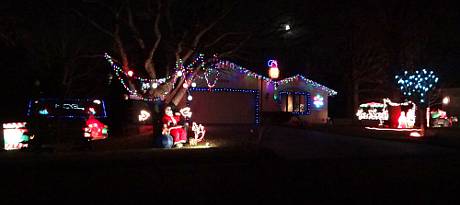 Bill and Elaine Powell Christmas light display - Topeka, Kansas