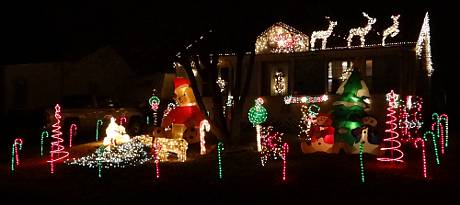 Warren Avenue Christmas Display - Topeka, Kansas