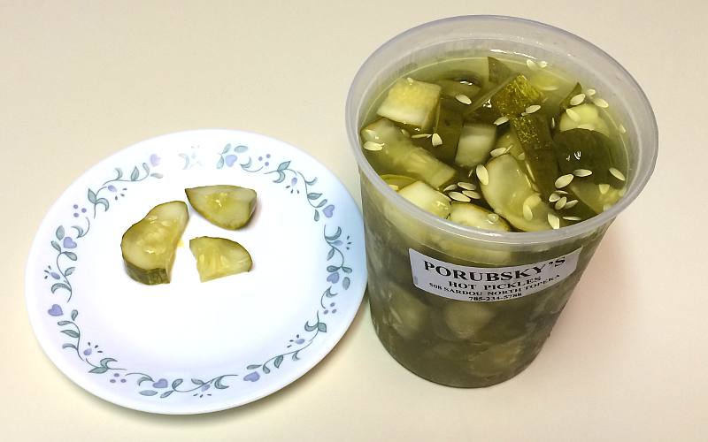 Porubsky's hot horseradish pickles