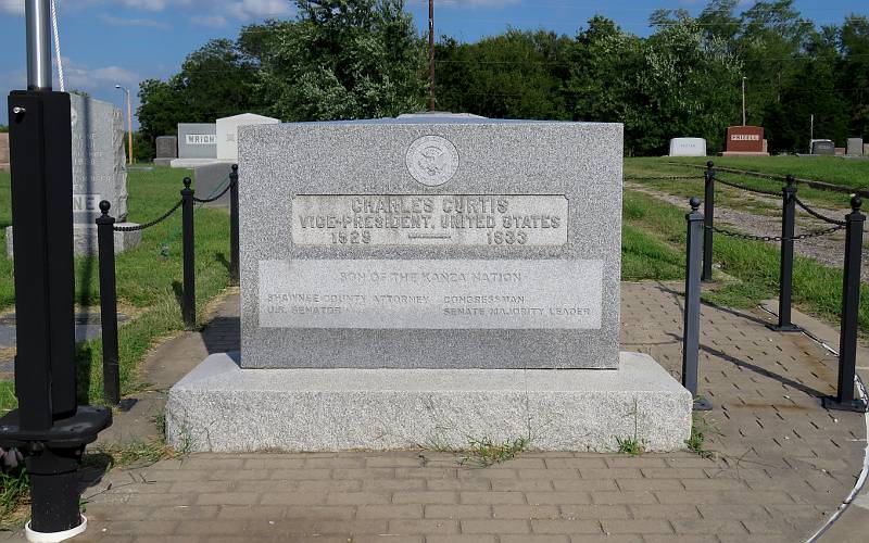 United States Vice-president Charles Curtis mounument