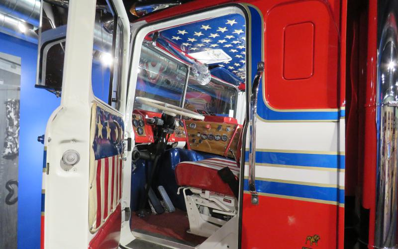 Interior cab of Evel Knievel's Big Red
