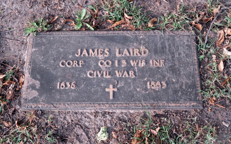 James Laird Civil War headstone