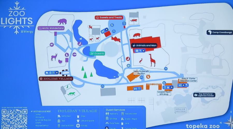 Zoo Lights map