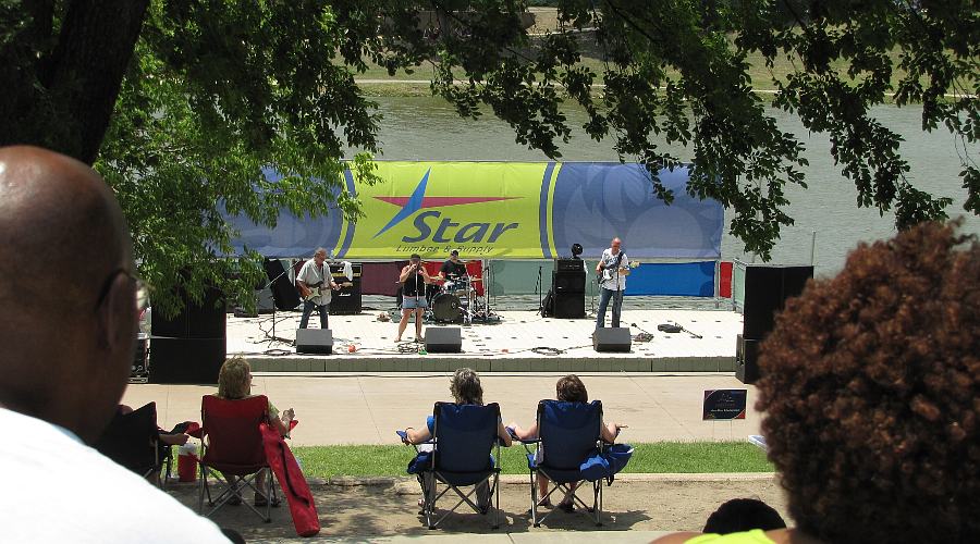 floating stage at A. Price Woodard Park - Wichita, Kansas