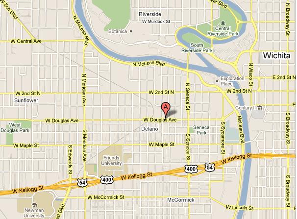 Nu-Way Cafe Map - Wichita, Kansas
