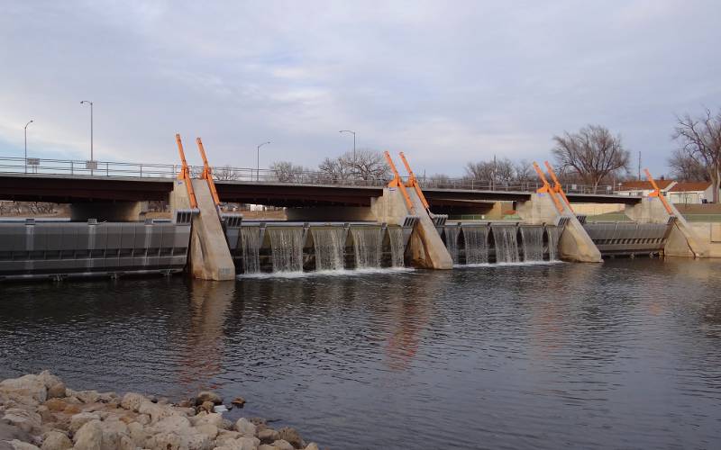 Lincoln Street Dam Waterfall - Wichita, Kansas