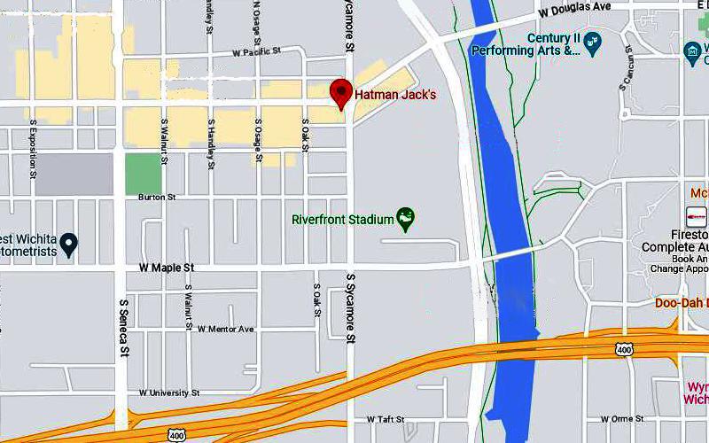 Hatman Jack's Map - Wichita, Kansas