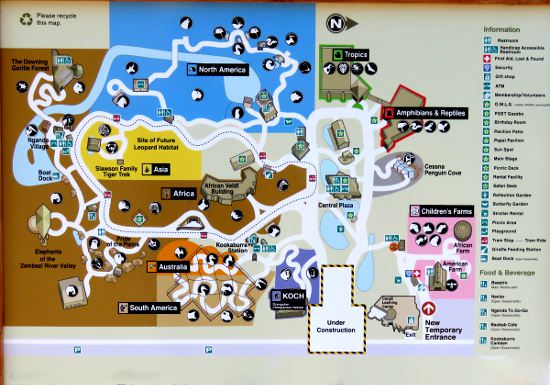 Sedgwick County, Wichita Zoo Map